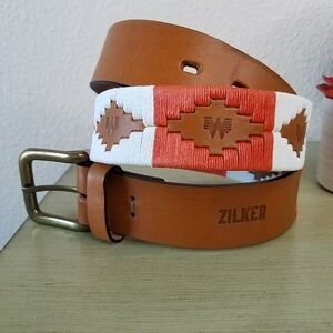 Zilker x Whataburger Men's Embroidered Belt